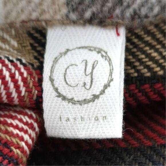 CY Fashion Shopper For Life Button Down Plaid Flannel Shacket Size 3XL NWOT - Picture 2 of 5